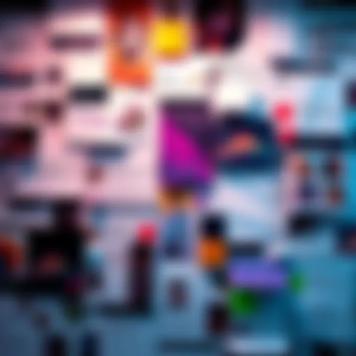 Cluttered Portfolio UI A screenshot of a messy portfolio page design showing overlapping sections and disorganized layout