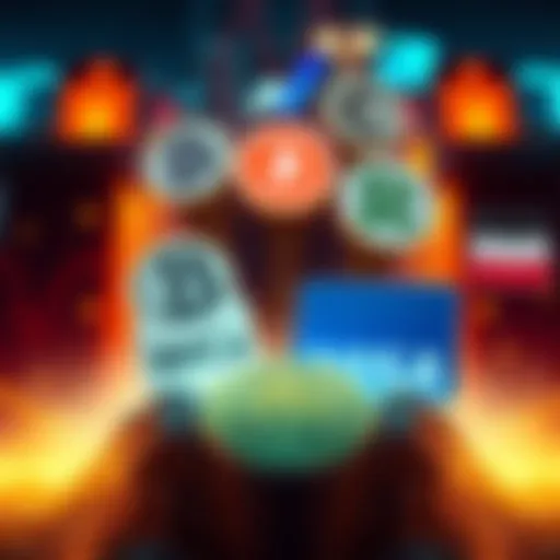 A group of logos from major companies like BlackRock and Visa representing a coalition impacting the cryptocurrency market