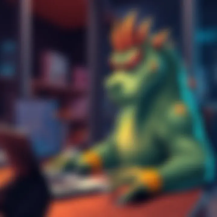 Coffeezilla sitting at a desk with a laptop showing crypto charts, raising a skeptical eyebrow