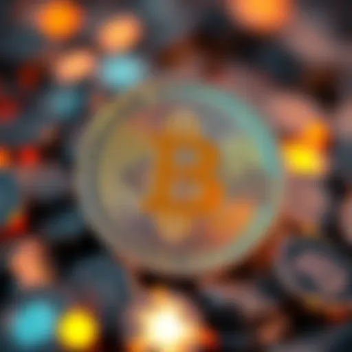 A shiny coin featuring a prominent dollar sign, representing the hype around cryptocurrency pricing.
