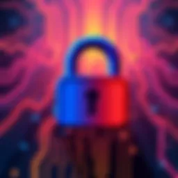 Graphic showing the Coinbase logo with a lock symbol, indicating a cybersecurity breach affecting people.