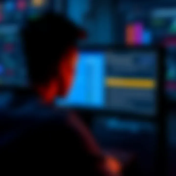 A person looking at a computer screen showing Coinbase membership options and fraud protection details