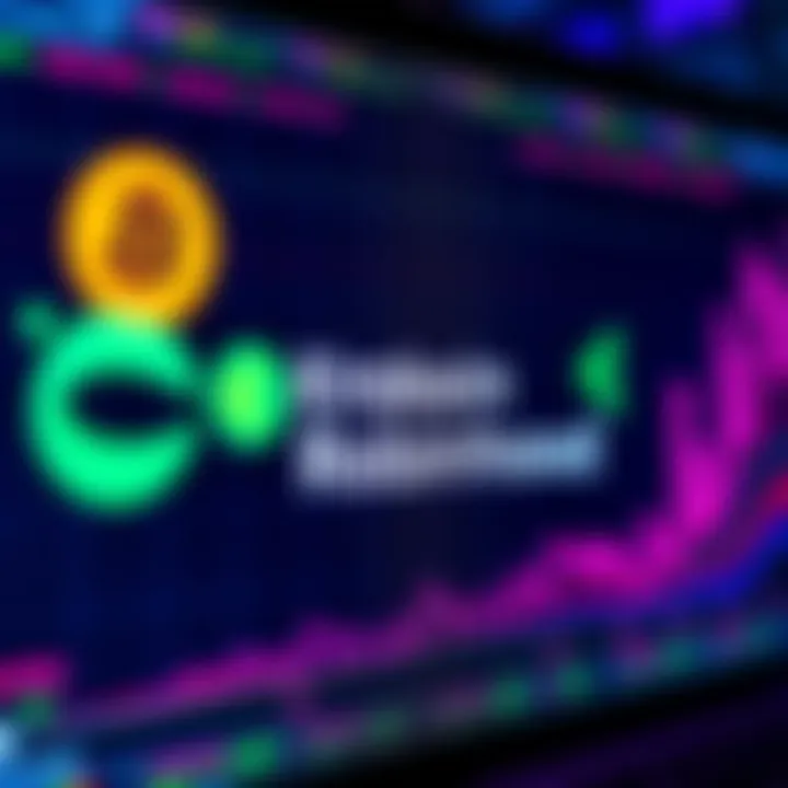 Logos of Coinbase, Kraken, and Robinhood on a digital screen