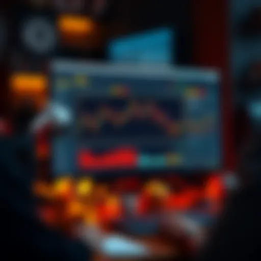 Coinbase Prediction Options Display A computer screen showing unusual patterns in Coinbase's prediction options with charts and graphs indicating potential market manipulation.