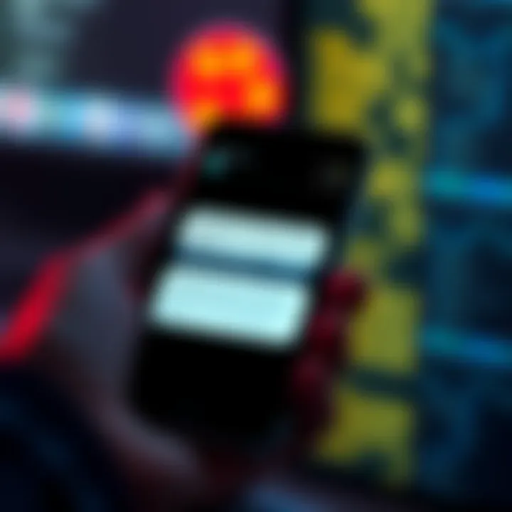 Mobile phone displaying scam text messages related to Coinbase security