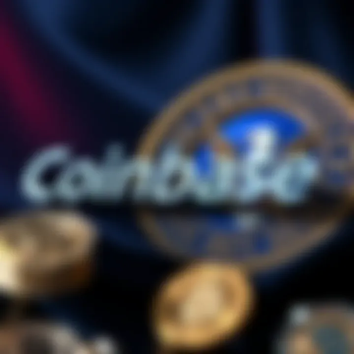 Coinbase logo alongside Secret Service badge and cryptocurrency symbols, representing collaboration in asset seizure