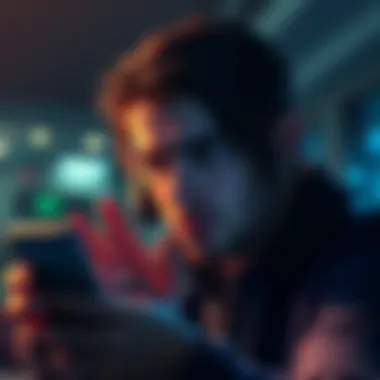 A worried person looking at their phone, showing concern over a security alert related to Coinbase account