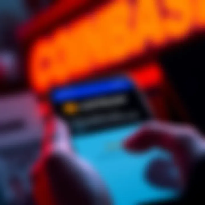 Coinbase Security Issue A smartphone showing the Coinbase app with a warning message about two-step verification failure, indicating a security risk for users.