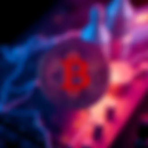 Graphic showing a Bitcoin symbol with a warning sign about tax implications from Coinbase