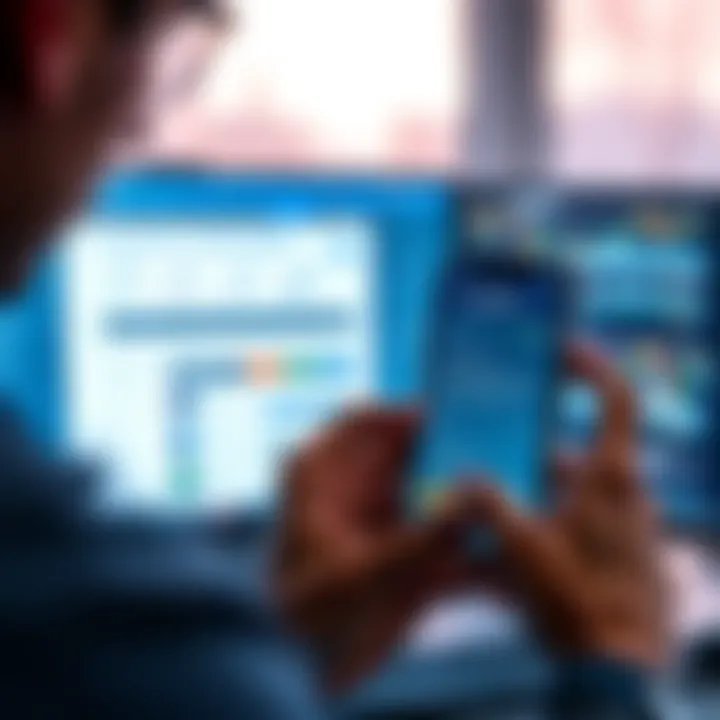 A user checks their Coinbase Wallet on a smartphone while looking at KYC verification requirements on a computer screen.