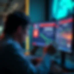 A frustrated person looking at a computer screen showing a CoinSpot account lockout message after a large deposit.