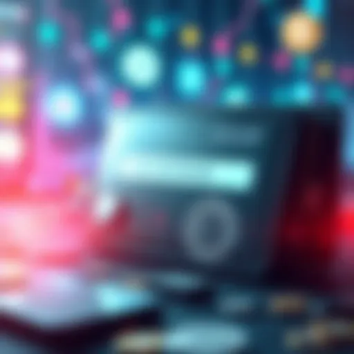A visual representation of a cryptocurrency wallet displaying stolen funds transferring to a single address amid a backdrop of digital currency graphics.
