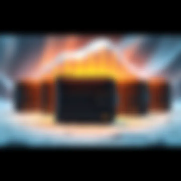 A visual comparison of a single cold wallet with multiple cold wallets, illustrating cryptocurrency storage options.