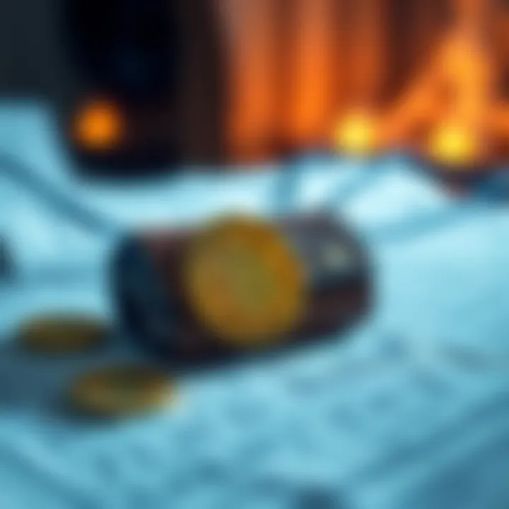 A secure Bitcoin-only cold wallet on a table, emphasizing its safety features compared to multi-coin wallets.