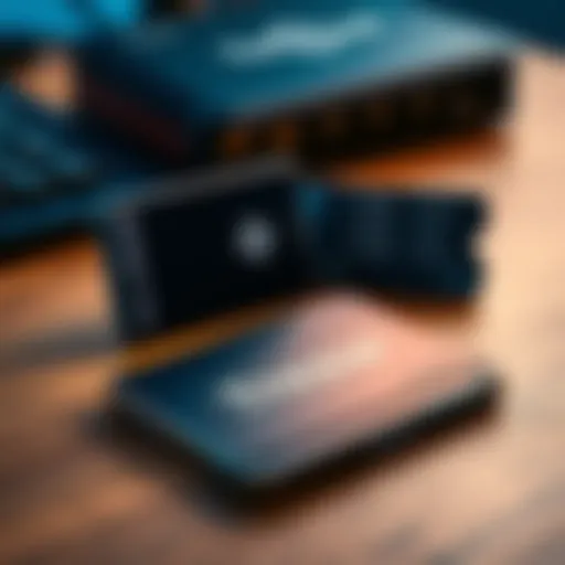 A close-up of ColdCard and Trezor hardware wallets placed on a wooden surface, emphasizing their importance in digital security.