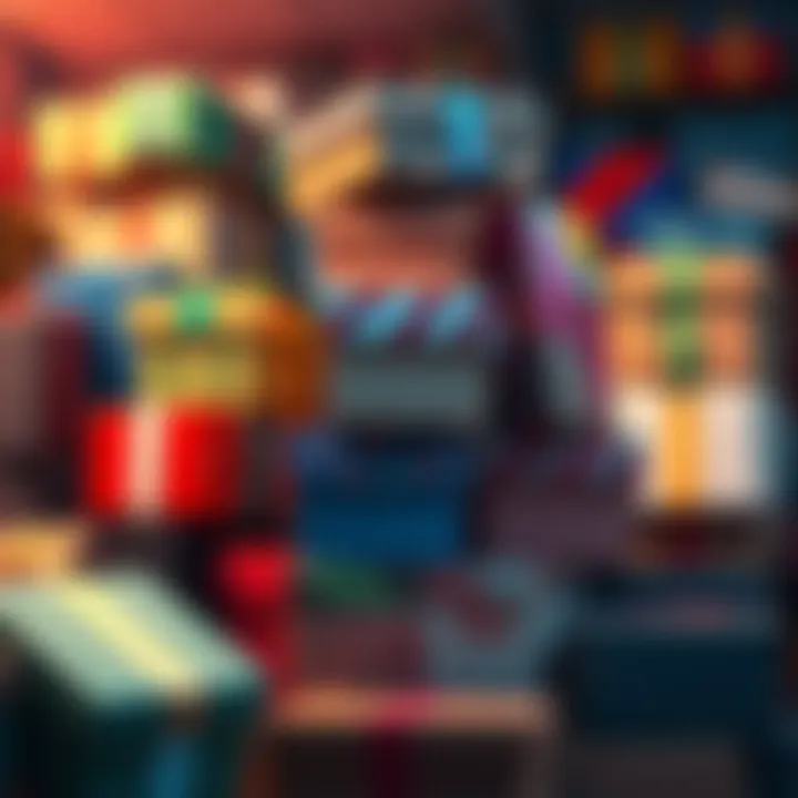 A pile of colorful mystery boxes ready to be opened, showcasing various designs and sizes