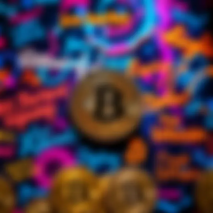 A collection of popular sayings and phrases related to Bitcoin displayed on a colorful background.