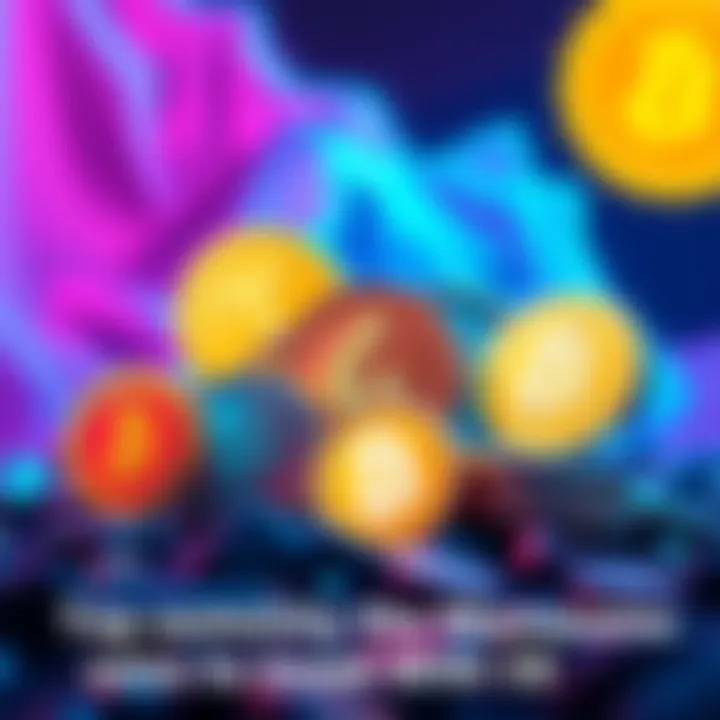 A visual of popular community-driven memecoins with symbols and coins representing TURBO and others, along with a small budget sign showing $8.