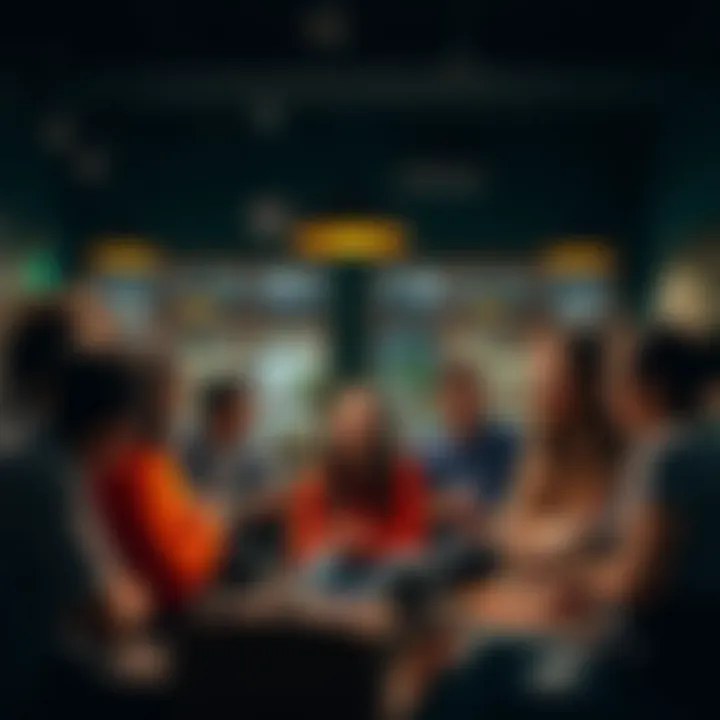 A diverse group of people discussing various topics in a casual setting, sharing their thoughts and insights.