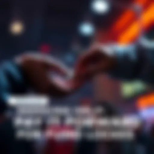 A person helping another by passing a coin forward, symbolizing community support and mutual aid.