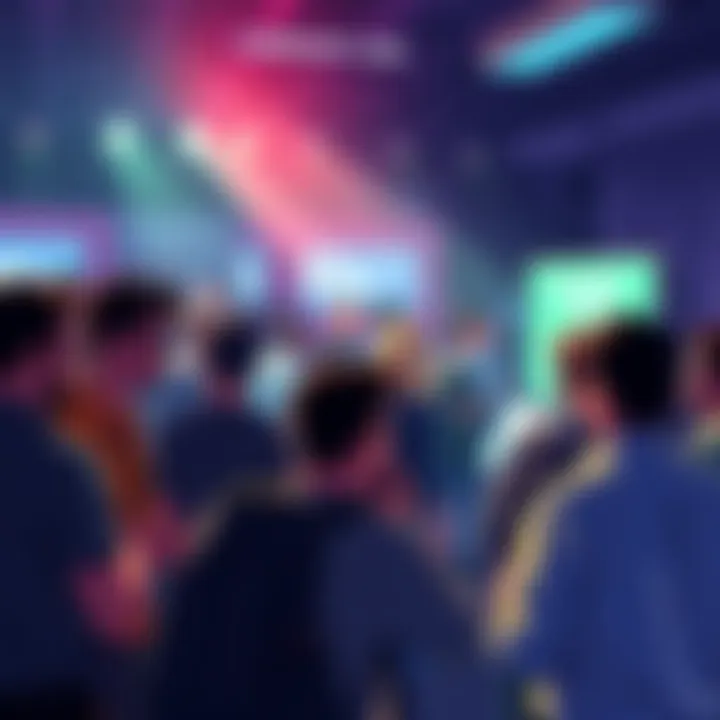 People engaging in discussion about crypto topics in a lively forum setting