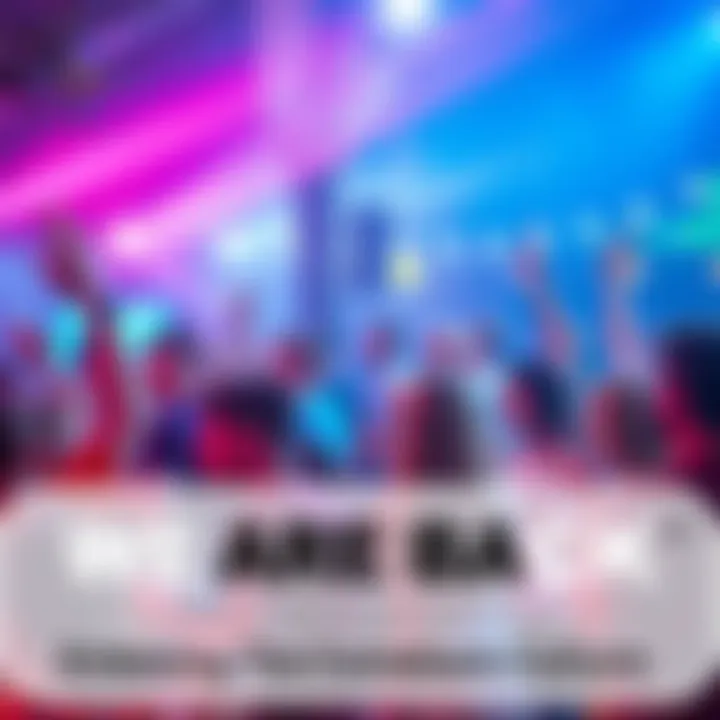 A lively community event with people enjoying music, food, and reconnecting with each other.