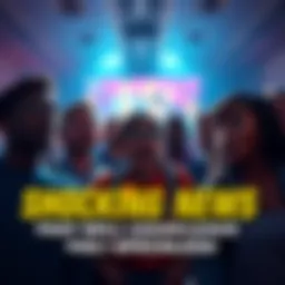 Group of people expressing surprise and shock over recent event