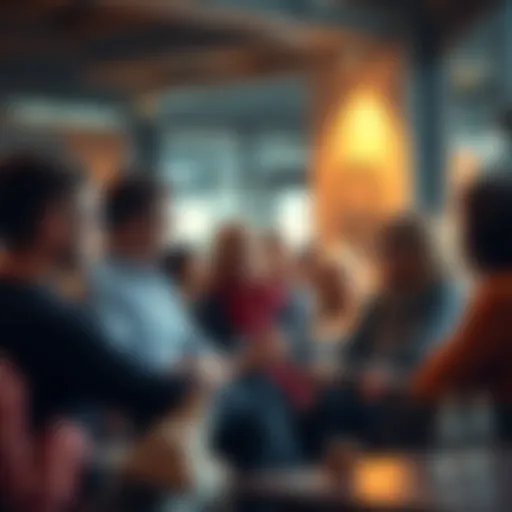 People sharing experiences and advice on a forum about coping with financial losses, showcasing support and connection.