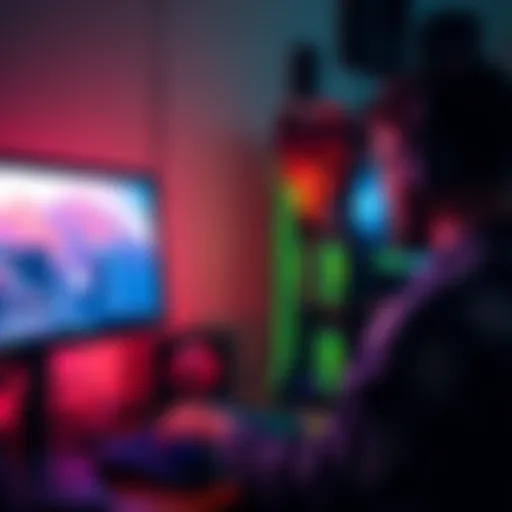 A powerful computer running mining software while a person browses the internet and watches a video.