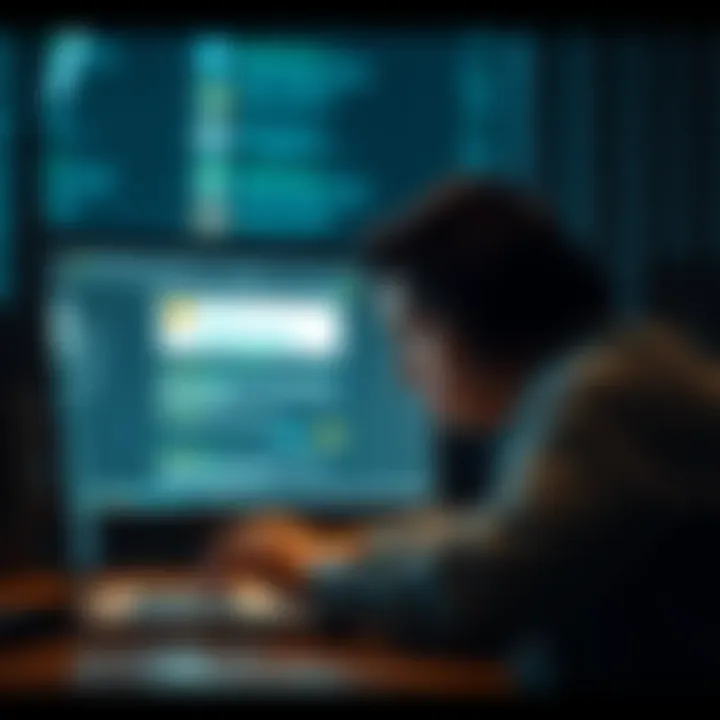 A person displays concern while viewing a suspicious email about a Kraken account on their laptop.