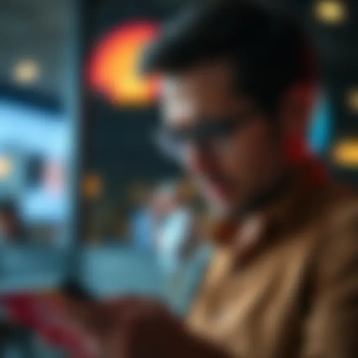 Frustrated person reading an email about a $200 credit card reward, showing confusion over contrasting information from Gemini.