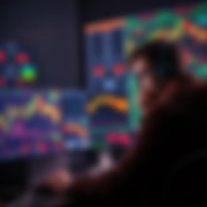 A newcomer to cryptocurrency trading looks puzzled while analyzing price charts and market trends on a computer screen, highlighting common struggles faced by new traders.