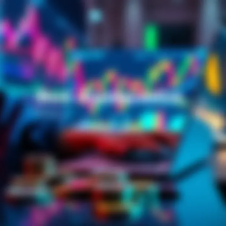 Conservative Crypto Investment A person analyzing cryptocurrency charts on a laptop with coins in the foreground