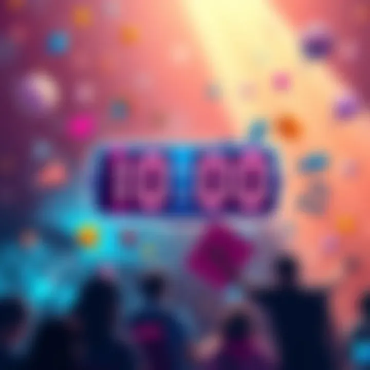 A graphic showing a countdown timer for the two-day unbonding event, with symbols of community engagement and excitement.