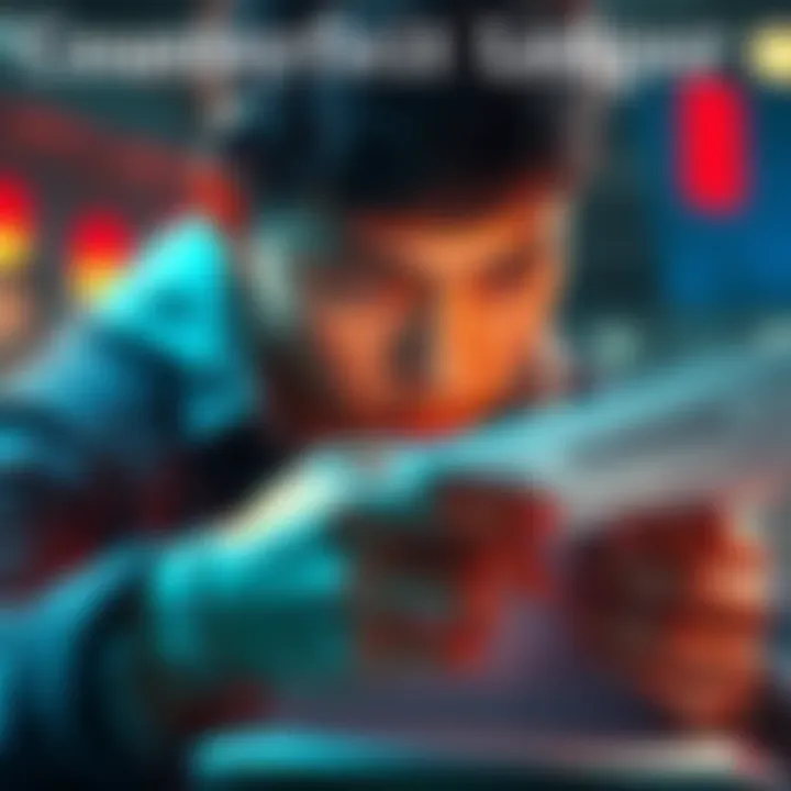 A person examining a suspicious ledger with warning signs, highlighting the risk of counterfeit documents from China.