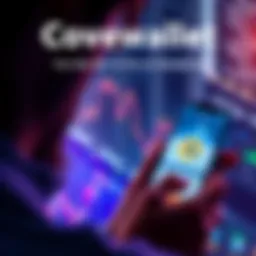 A person managing Bitcoin on a smartphone with the Covewallet app displayed, highlighting security features for investors.