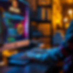 Person using a computer to create a Bitcoin wallet without cold storage, focusing on security alternatives