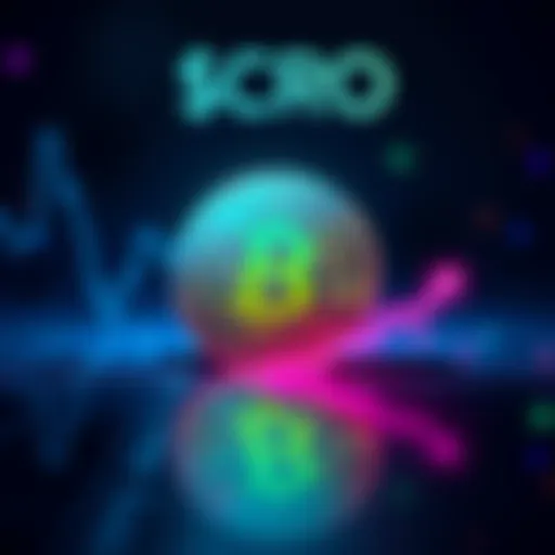 $CRO Coin Recovery A graphic showing the $CRO coin symbol with an upward trend line representing its price recovery from 7 cents.