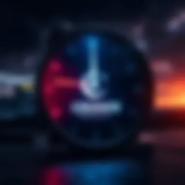 A graphic showing a digital clock striking midnight with a fading logo of the Cronos project, symbolizing its shutdown. The background features a dark, clouded sky to convey uncertainty.
