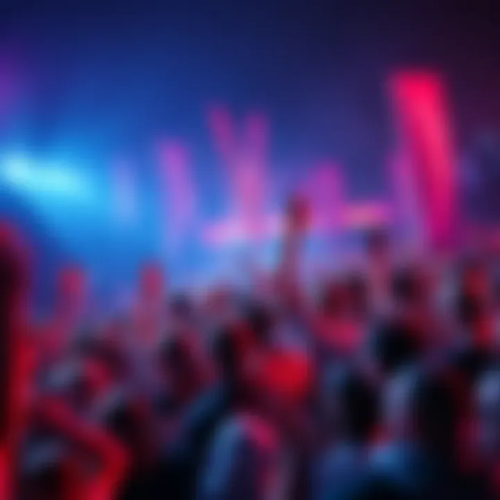 A large crowd of enthusiastic people gathered together, enjoying the lively atmosphere of a celebration.