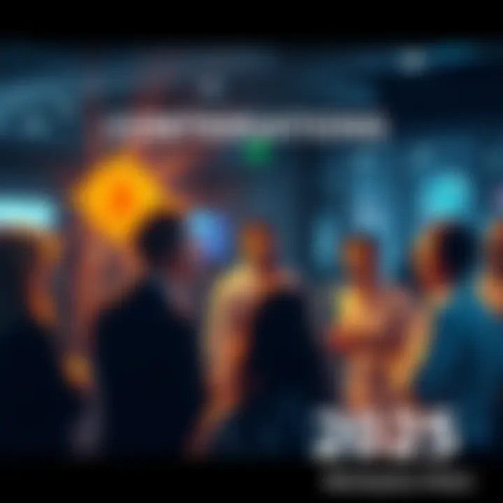 A group of people sharing insights about cryptocurrency in a lively discussion