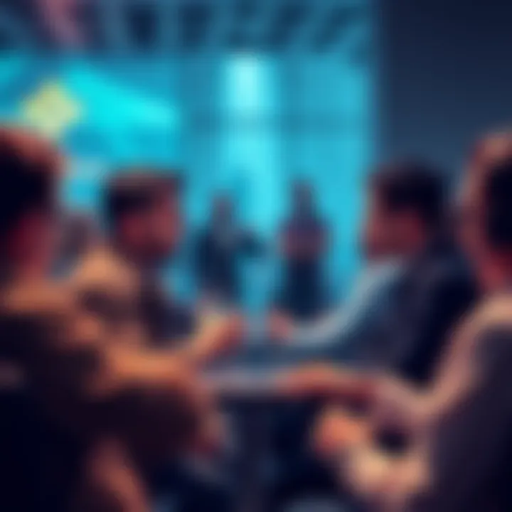 People engaging in a crypto discussion, focusing on Ethereum challenges and Coinbase's initiative.