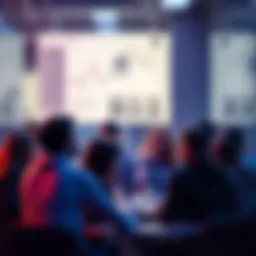 Crypto Discussion Group A group of people engaging in a lively discussion about cryptocurrency, sharing tips and insights, with a focus on staying safe from scams.