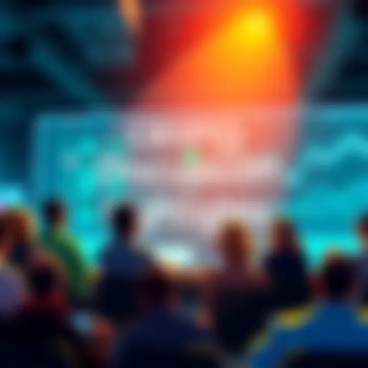 A group of people discussing cryptocurrency trends and tips in a digital forum setting.
