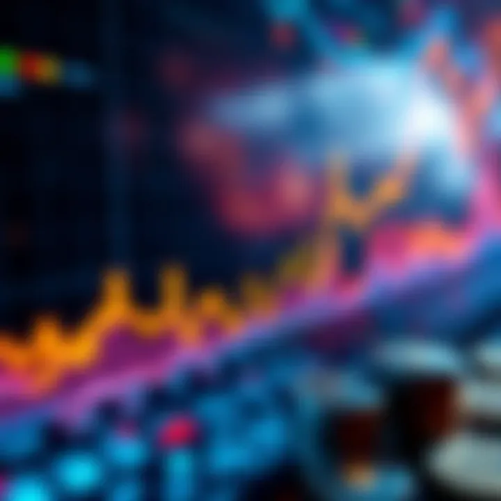 A chart illustrating potential gains for cryptocurrencies on Coinbase, with upward trends highlighted
