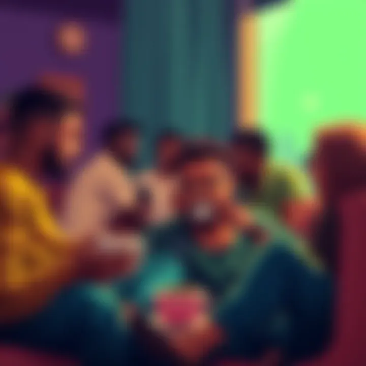 Group of people discussing finances over simple coffee, representing modest lifestyle despite wealth from cryptocurrency investments.