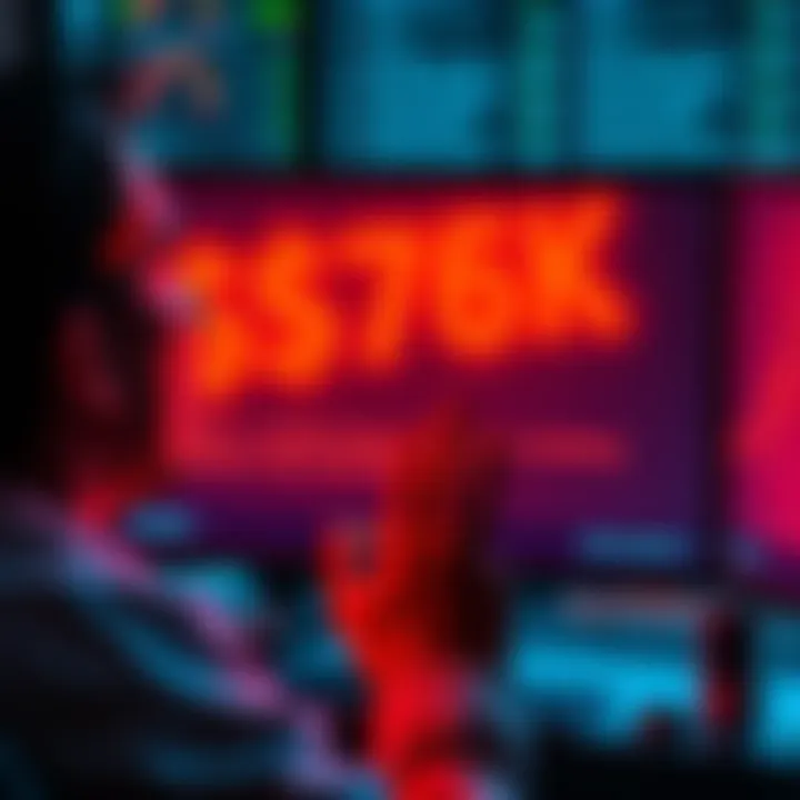 A shocked person looking at a computer screen with a loss of cryptocurrency displayed, representing a scam.