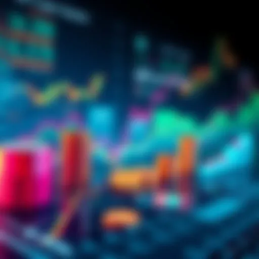 A graphic showing coins and traditional financial metrics like GDP, illustrating the differences in crypto valuation methods.