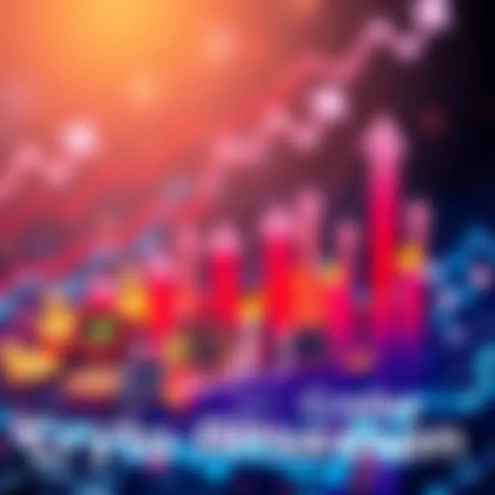 A vibrant graphic showing various altcoins with upward trending arrows indicating growth and investment opportunities