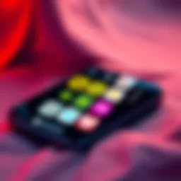 A smartphone displaying various crypto apps on its screen, showcasing logos of popular platforms like Binance and Nexo.